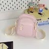 Bolsa Transversal Casual de Múltiplos Bolsos Fresca de Alto Valor Estilo Japonês Impermeável para Exterior Leve Mini Bolsa para Celular