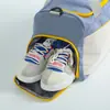 Bolsa deportiva personalizada para fitness con logo, compartimento separado para zapatos, bolsa de viaje con separación de húmedo y seco, bolsa de entrenamiento para natación y yoga