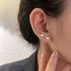 Aretes de Osito para Mujer Coreanos Dongdaemun Diarios para Estudiante Personalidad Compactos de Dibujos Animados Aretes de Osito Panda Pequeño ins Trendy
