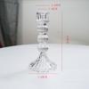 Candelabro de cristal de estilo europeo con patas altas, candelabro de cristal para bodas, restaurante occidental, accesorios decorativos de escritorio