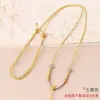 Collar Colgante de Joyería de Jade Natural Tejido a Mano Cordón Venta al por Mayor Cadena para Clavícula de Mujer Ajustable Cordón