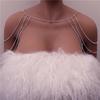 Novos acessórios transfronteiriços strass sexy ombro cadeia clavícula cadeia acessórios de casamento temperamento elegante bola multi-camada cadeia de ombro