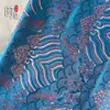 Tecido Jacquard Brocado com Padrão Ondulado, Tecido de Seda Estilo Antigo, Materiais DIY para Qipao e Roupa Tang, Multicolor