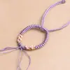 Pulseira semiacabada de nó flor de pêssego tecida à mão cordão de mão diy cordão de mão sem tecelagem pode usar contas de transferência fivela de paz cartão de mão