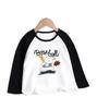 Camiseta de manga larga para niños de primavera y otoño, camiseta de algodón para bebés y niñas, chaqueta coreana a la moda para niños.