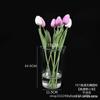 Balde de flor em acrílico transparente balde de flor quadrado desconto atacado floricultura balde de flor hidropônica balde de flor transparente