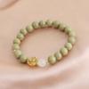 Pulsera de Cristal Aguacate Alashan Natural Estilo Nacional Versátil Nueva Pulsera China Nicho Regalo para Novia Transmisión en Vivo