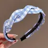Diadema vintage de lunares plisada de ala ancha para mujer, casual y única, con un toque de alta gama, diadema versátil que hace que la cabeza se vea más alta y el rostro parezca más pequeño