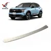 Adecuado para Nissan 26 KICKS parachoques trasero modificado tira protectora externa para umbral pedal de acero inoxidable