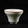 Taza de Degustación de Té Horno Ru Taza Individual de Porcelana Ru Taza Maestra de Cerámica Taza de Té Apertura Juego de Té Kung Fu Taza de Té Taza Personal