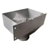 Cubo para Lluvia con Sifón de Acero Inoxidable Cubo de Drenaje de Acero Inoxidable Cubo con Fugas Cuadrado y Redondo Salida de Drenaje de Canalón de Techo