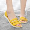 Sandálias para Mulheres Verão Transfronteiriças Novas Sapatos de Praia Planos Slip-On Sandálias de Praia à Beira-Mar Chinelos Casuais da Moda para Mulheres