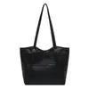 Bolso tote tejido de estilo sencillo para mujer, nueva colección 2026, bolso de hombro de gran capacidad, bolso de mano elegante y versátil