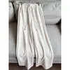 2026 Nuevo Copo de Nieve Chenilla Temperamento Cómodos Pantalones de Chándal Pantalones de Pierna Ancha Pantalones Rectos Largos Para Mujer Venta al por Mayor B5DK8882