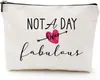 Serie de Bolsas Cosméticas Estampadas de Agradecimiento, Bolsas de Tocador Portátiles de Lino Denso Impermeables para Viaje, Regalos para Amigos, Familiares y Maestros