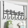 Prateleira Organizadora de Gancho de Porta Personalizada para Uso Doméstico, Gancho de Roupa sem Furo para Quarto e Cozinha, Gancho de Casaco Multifuncional para Armazenamento