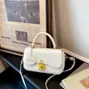 Bolsa de axila texturizada feminina nova tendência francesa 2026 outono nicho bolsa de mão bolsa de ombro estilosa simples bolsa quadrada pequena