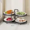 Estante de Preparación de Cocina Estante Multifuncional para Almacenamiento de Platos y Tazones Organizador de Varias Capas para Encimera del Hogar