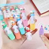 Estrella Fugaz Persona Pluma Fluorescente Alta Apariencia Marcador de Llaves Mini Portátil Set Papelería Lápices de Colores Lindos para Dibujar