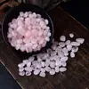 Grava de cristal rosa natural, piedra desmagnetizadora, piedra hibisco, piedra difusora de aroma de cristal rosa para mandalas budistas, grava a granel en stock