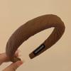 Diadema Retro Simple de Tela Plisada Diadema Elegante Horquilla para Cabello de Cráneo Alto para Mujer 2025 Nuevos Accesorios Elegantes para el Cabello