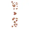 Pegatinas Faciales con Patrón Pequeño de Corazones Transfronterizos, Pegatinas de Tatuaje para Maquillaje Facial, Pegatinas de Maquillaje Suave, Dulces y Lindas para Chicas, Pegatinas Faciales para Fiestas