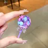 Mini Botella de Arena con Forma de Corazón Llavero Líquido Polvo de Amor Colgante Disco Duro Pequeño Colgante Accesorios de Inyección de Aceite de PVC