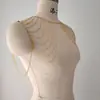 Cadena de cintura de cadena metálica transfronteriza ZIZ, cadena corporal con borlas, cadena para el hombro, accesorios de estilo en stock, estilo moderno europeo y americano