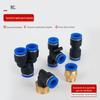 Conector Rápido para Mangueira de Ar PU Passante Pepy Três Vias Redutor Pgpegpw Plug Rápido Pneumático Alta Pressão