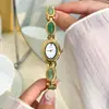 Pulsera de Reloj para Mujer Goldie Estilo Retro Transfronterizo con Piedras Preciosas, Nicho Impermeable Versátil, Reloj de Cuarzo Francés de Nicho de Lujo Ligero