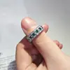 Anillo para Hombre de Diseño de Nicho 2024 Retro Full Diamante Edición Ancha Anillo Unisex Anillo de Dedo Agresivo Venta al por Mayor R7112