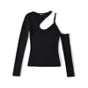 Blusa de Tricô Ins Transfronteiriça Europeia e Americana 2026 Nova Moda Estilosa Amazon Atacado Feminino Gola Redonda Gola Halter Ombro a Ombro