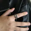 Anillo de elefante retro de tendencia europea y americana, anillo de titanio de acero dorado de personalidad, venta directa de fabricantes de joyería de acero de titanio Haiteng