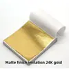 Folha de Ouro Imitação 9x9cm 14cm Papel Folha de Ouro Decoração para Estátuas de Buda, Artesanato, Folha de Ouro Quadrada para Casamento, Aplicação de Folha de Ouro DIY Feita à Mão