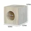 Caja de madera maciza tweeter de 1,5 pulgadas woofer de 4 pulgadas 5 pulgadas 6,5 pulgadas 8 pulgadas audio para coche caja vacía altavoz para casa