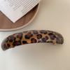 Marrón Amor Leopardo Clip Sin Marcas Tiara para Mujer Horquilla Parte Trasera Media Cola Agarre para Cabello Clip de Primavera Accesorios para el Cabello Pinza para el Cabello