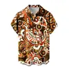 Camisa de Manga Corta Nueva de Venta Caliente para Hombre Vacaciones en Hawái Llamas Impresión 3D Casual Versátil Top para Hombre 2024