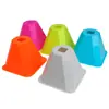 Cono marcador octagonal de apertura cuadrada para fútbol, baloncesto, patinaje sobre ruedas, cono de helado, equipo de acondicionamiento físico para niños, disponible en varios colores
