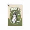 Toalla de golf de microfibra con textura de gofre, transfronteriza, con clip de mosquetón, diseño impreso, altamente absorbente y personalizable con tu propia imagen