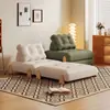 Sofá cama plegable modular de bloques de construcción, de madera maciza de un solo uso y doble propósito, para apartamentos pequeños, estilo crema, sofá perezoso para sala de estar