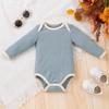 Ropa de primavera y otoño para niños, ropa de casa para recién nacidos, mameluco a rayas, ropa para bebés, mameluco de manga larga para bebés, ropa al por mayor