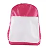 Mochila de transferência de calor, destacável, lisa, para sublimação DIY, mochila infantil para jardim de infância, atacado do fabricante