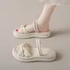 2026 Cómodas Romanas Suela Suave Antideslizantes Nuevo Estilo Hada Verano Plataforma Chanclas de Playa para Mujeres Versátiles