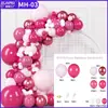 Diseño de evento de fiesta temática de traje de globo transfronterizo, decoración de cumpleaños de boda, decoración de ceremonia de boda, cadena de globos