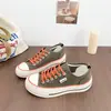 Tênis de Lona com Solado Grosso para Mulheres, Novo Estilo Verão 2026, Tênis Slip-On Finos e Versáteis, Sapatos Antiderrapantes com Solado Macio