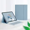 Adecuado para 2025Ipad Tablet Pro110. Funda Protectora con Teclado Bluetooth de 9.7 pulgadas Bandeja para Lápiz Air7M3 Uva