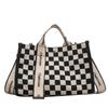 Bolsa Tote Xadrez Fashion 2023 Estilo Coreano Novo Estilo Bolsa de Mão Casual Grande Capacidade Para Sair Ombro Único Transversal