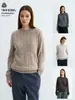 Suéter Yutang "30% Lana" estilo RL de punto trenzado con cuello redondo, nuevo suéter de otoño/invierno para hombre