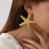 Conjunto de Joyería Colgante de Estrella Exagerada Vacaciones Playa Océano Estrella de Mar Collar Pendientes Transfronterizo Europeo y Americano Personalizado para Fiesta
