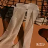 Medias de Verano Ultradelgadas Brillantes de Perla con Ligero Brillo, Negras Invisibles que Realzan la Pierna Sexy con Entrepierna de Una Línea Medias de Talla Grande